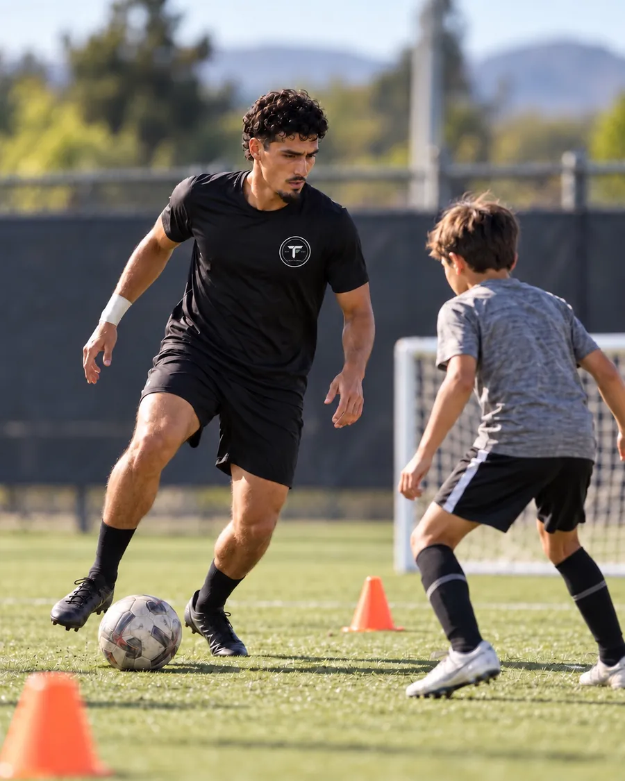 Siddiq coaching a player in one-on-one private training